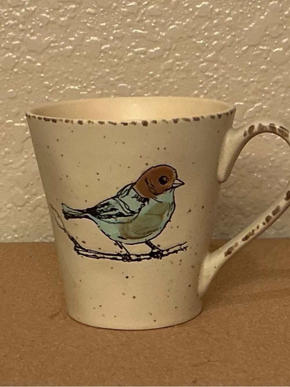 Cream & Blue Bird Ceramic Mug & Creamer Set - Picture 4 of 5